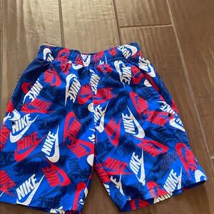Nike Multicolor Logo Print Shorts